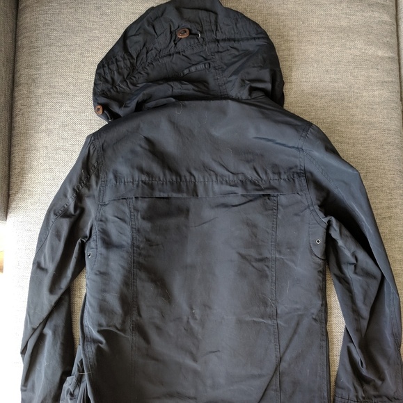 J. Crew Navy Hooded Jacket, size XS - Picture 6 of 6